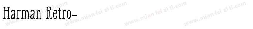 Harman Retro字体转换